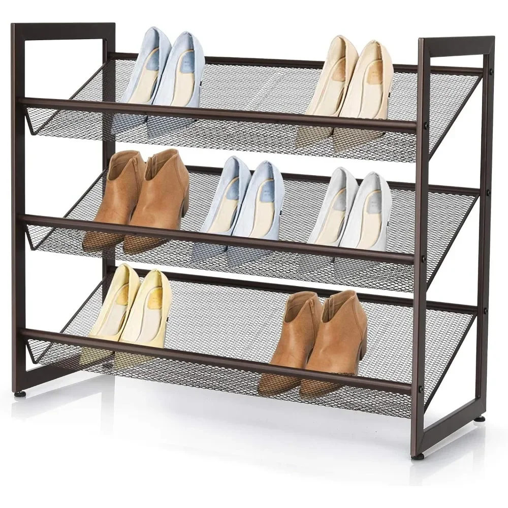 Metal Shoe Rack, Shoe Storage Organizer with Adjustable Angled or Flat Mesh Shelf , Freestanding Shoe Shelf for Bedroom
Metal Shoe Rack, Shoe Storage Organizer with Adjustable Angled or Flat Mesh Shelf , Freestanding Shoe Shelf for Bedroom