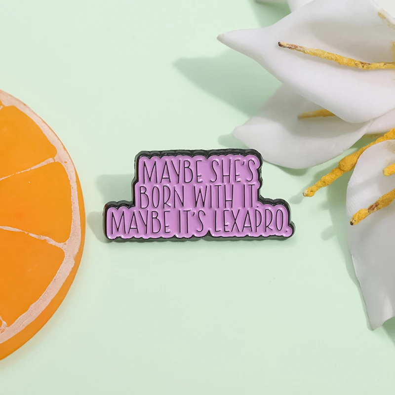 Maybe She's Born With It Phrase Enamel Pins Pink Letter Creative Brooches Lapel Badge Jewelry Accessories Gift for Clothes Bag
Maybe She's Born With It Phrase Enamel Pins Pink Letter Creative Brooches Lapel Badge Jewelry Accessories Gift for Clothes Bag