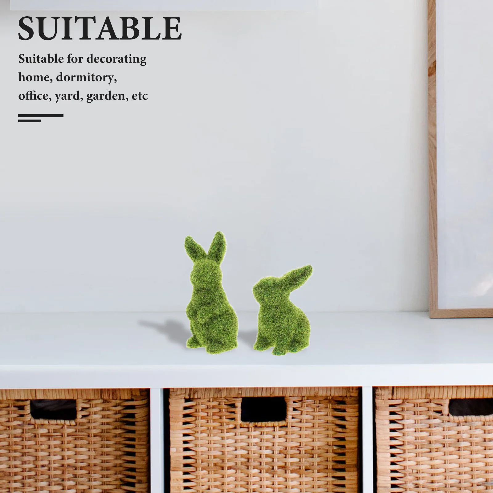2Pcs Green Ornament Furry Flocked Bunny Decor Home Dorm Office Yard Garden Easter Adornment Easy Animals Photo Prop Clean
2Pcs Green Ornament Furry Flocked Bunny Decor Home Dorm Office Yard Garden Easter Adornment Easy Animals Photo Prop Clean