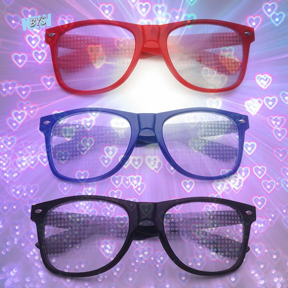 Prom Fashion Special Effects Plastic Square Frame Heart Effect Glasses Eyewear Accessories Night PC Glasses Women Sunglasses
Prom Fashion Special Effects Plastic Square Frame Heart Effect Glasses Eyewear Accessories Night PC Glasses Women Sunglasses