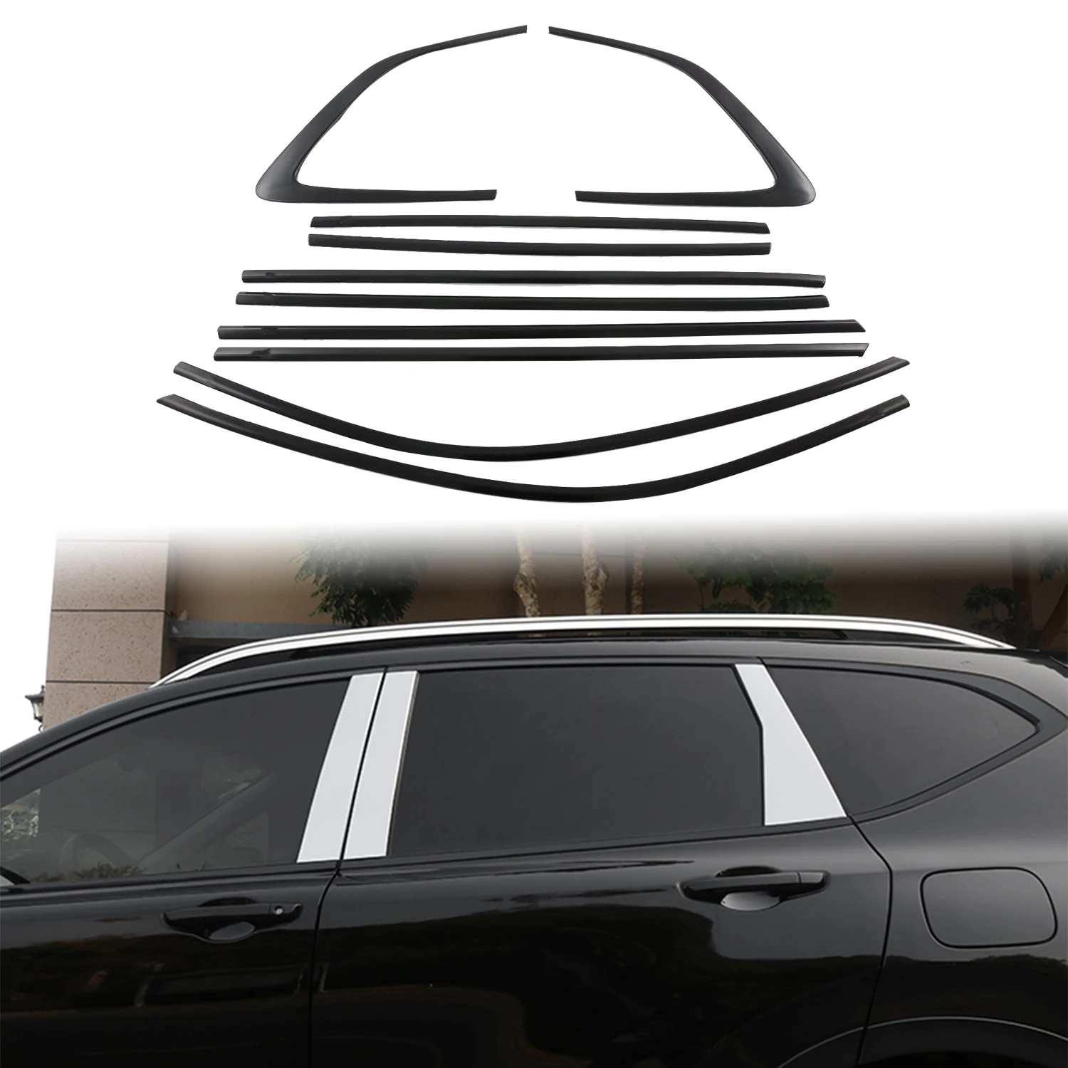 For Honda CR-V CRV 2023-2025 Car Exterior Side Door Window Stripe Molding Cover Trim ABS Glossy Black 10pcs
For Honda CR-V CRV 2023-2025 Car Exterior Side Door Window Stripe Molding Cover Trim ABS Glossy Black 10pcs