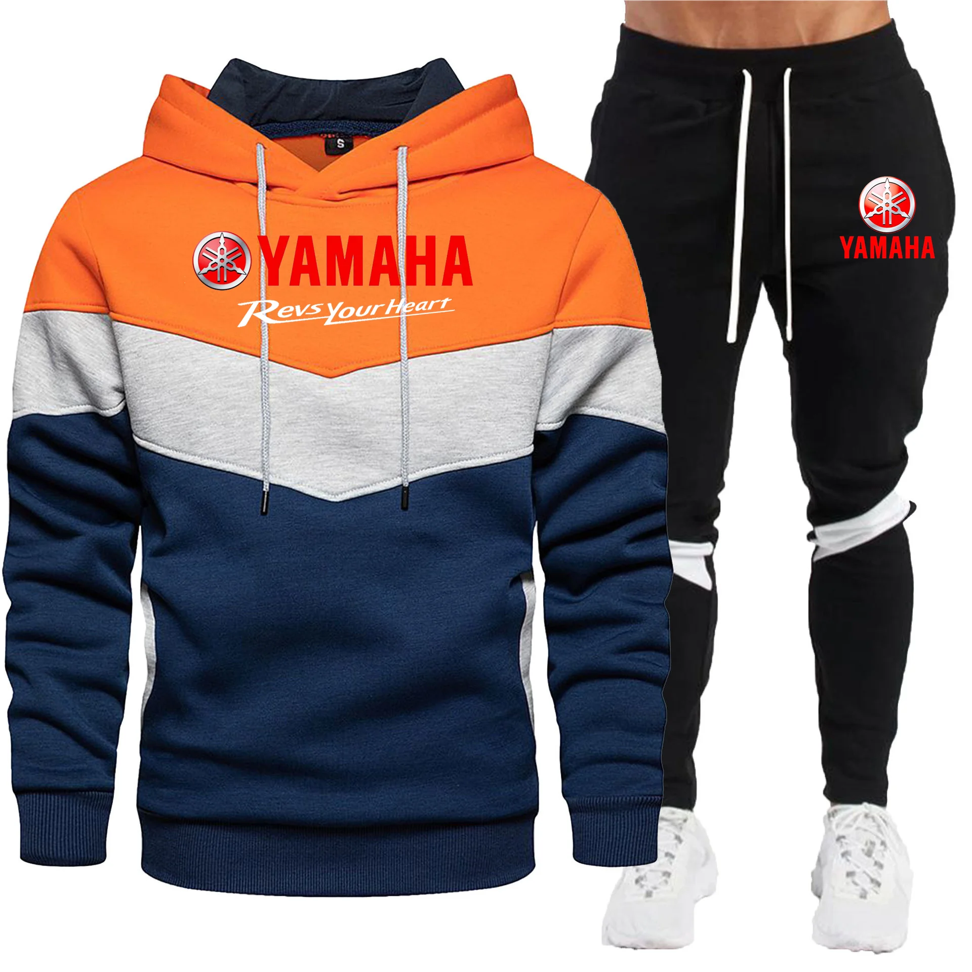 New Yamaha Men's Casual Sports Set Fashion Casual Spring/Autumn Splicing Hoodie Pants Two Piece Set
New Yamaha Men's Casual Sports Set Fashion Casual Spring/Autumn Splicing Hoodie Pants Two Piece Set