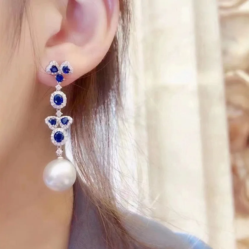 Natural Pearl Long Earrings For Women's Niche Design S925 Sterling Silver 10-11MM Round Micro-flaw
Natural Pearl Long Earrings For Women's Niche Design S925 Sterling Silver 10-11MM Round Micro-flaw