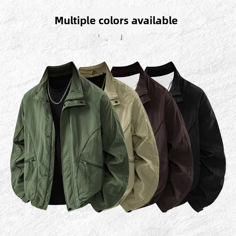 Casual Retro American Pure Color Men's Jaet Autumn Winter Faionable Versatile Zipper New Simple Sle Stand Fit Outerwear
Casual Retro American Pure Color Men's Jaet Autumn Winter Faionable Versatile Zipper New Simple Sle Stand Fit Outerwear