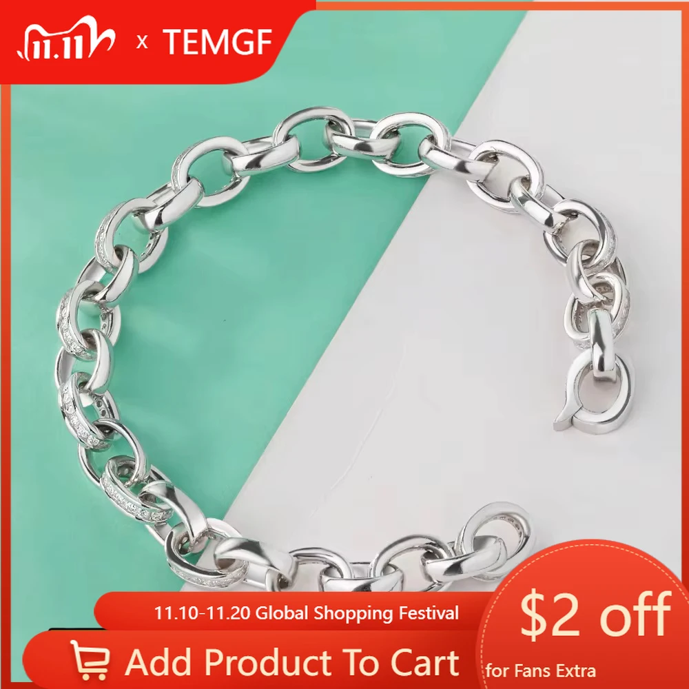 TEMGF Новый браслет из муассанита 1,2 мм, стерлинговое серебро 925 пробы, цепочка с пряжкой для женщин и мужчин, ювелирные изделия для пары, уникальный подарок на день рождения с любовью
TEMGF Новый браслет из муассанита 1,2 мм, стерлинговое серебро 925 пробы, цепочка с пряжкой для женщин и мужчин, ювелирные изделия для пары, уникальный подарок на день рождения с любовью