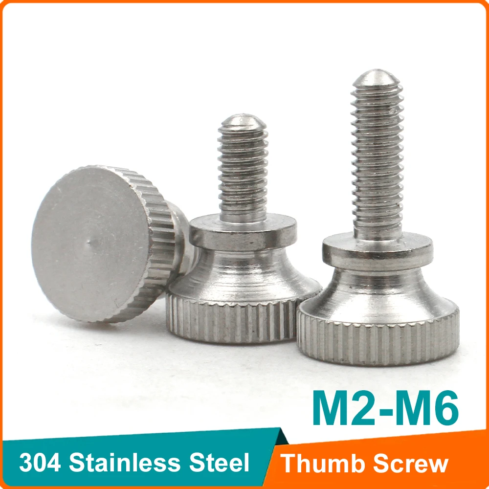1 - 10pcs M2 M2.5 M3 M4 M5 M6 304 Stainless Steel High Step Thumb Bolt Hand Grip Knob Bolts Knurled Thumb Screws Length 3 - 35mm
1 - 10pcs M2 M2.5 M3 M4 M5 M6 304 Stainless Steel High Step Thumb Bolt Hand Grip Knob Bolts Knurled Thumb Screws Length 3 - 35mm