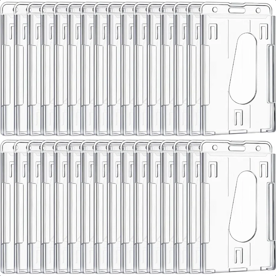 25 Pieces Vertical 2 ID Badge Holder Heavy Duty Plastic ID Card Holder Transparent Protector Clear Badge Protector Cover Sleeve
25 Pieces Vertical 2 ID Badge Holder Heavy Duty Plastic ID Card Holder Transparent Protector Clear Badge Protector Cover Sleeve