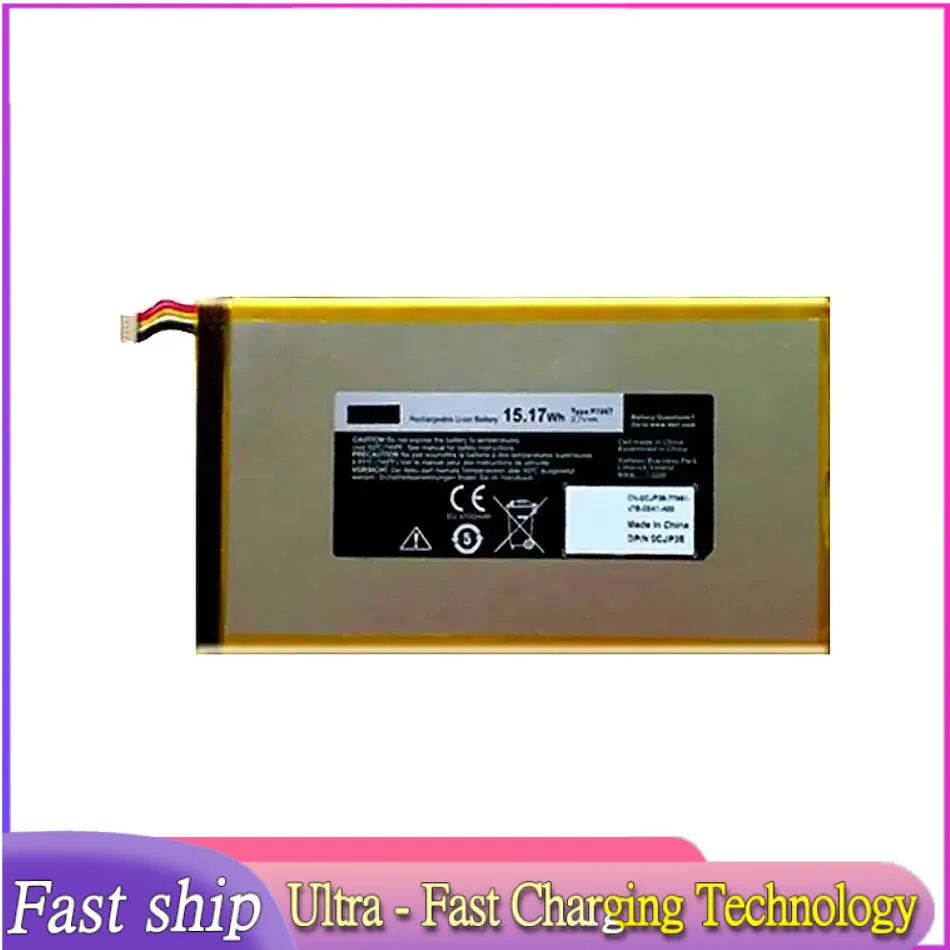 Tablet Battery P706T 4100mAh For Dell Venue 7 3730 Venue 8 3830 T02D T01C T02D002 T02D001 0CJP38 02PDJW
Tablet Battery P706T 4100mAh For Dell Venue 7 3730 Venue 8 3830 T02D T01C T02D002 T02D001 0CJP38 02PDJW
