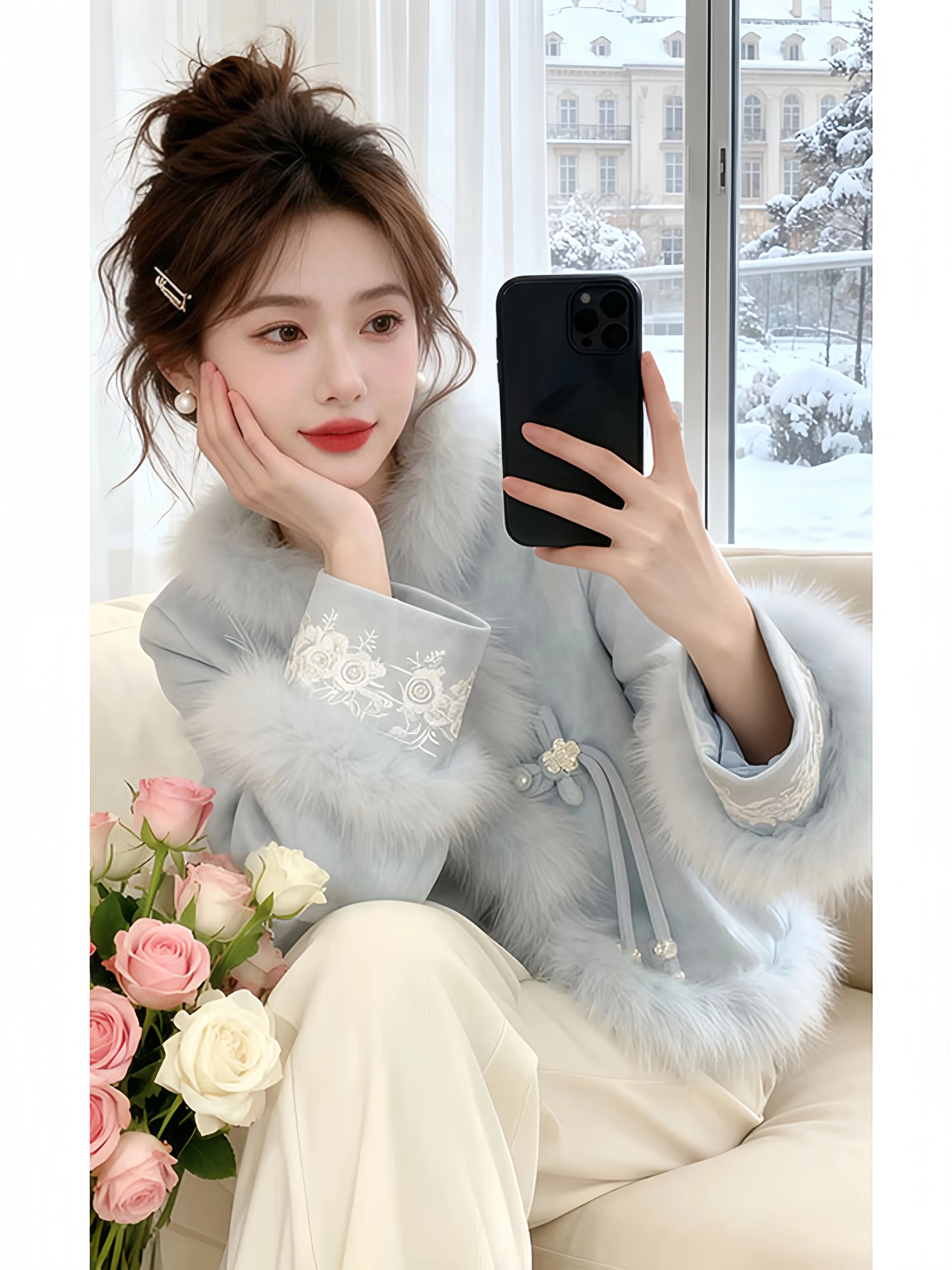 New Chinese Style Embroidered Cotton Jacket Women's Short Coat High End Elegant Winter Fashionable Commute Loose Fit Long Sleeve
New Chinese Style Embroidered Cotton Jacket Women's Short Coat High End Elegant Winter Fashionable Commute Loose Fit Long Sleeve