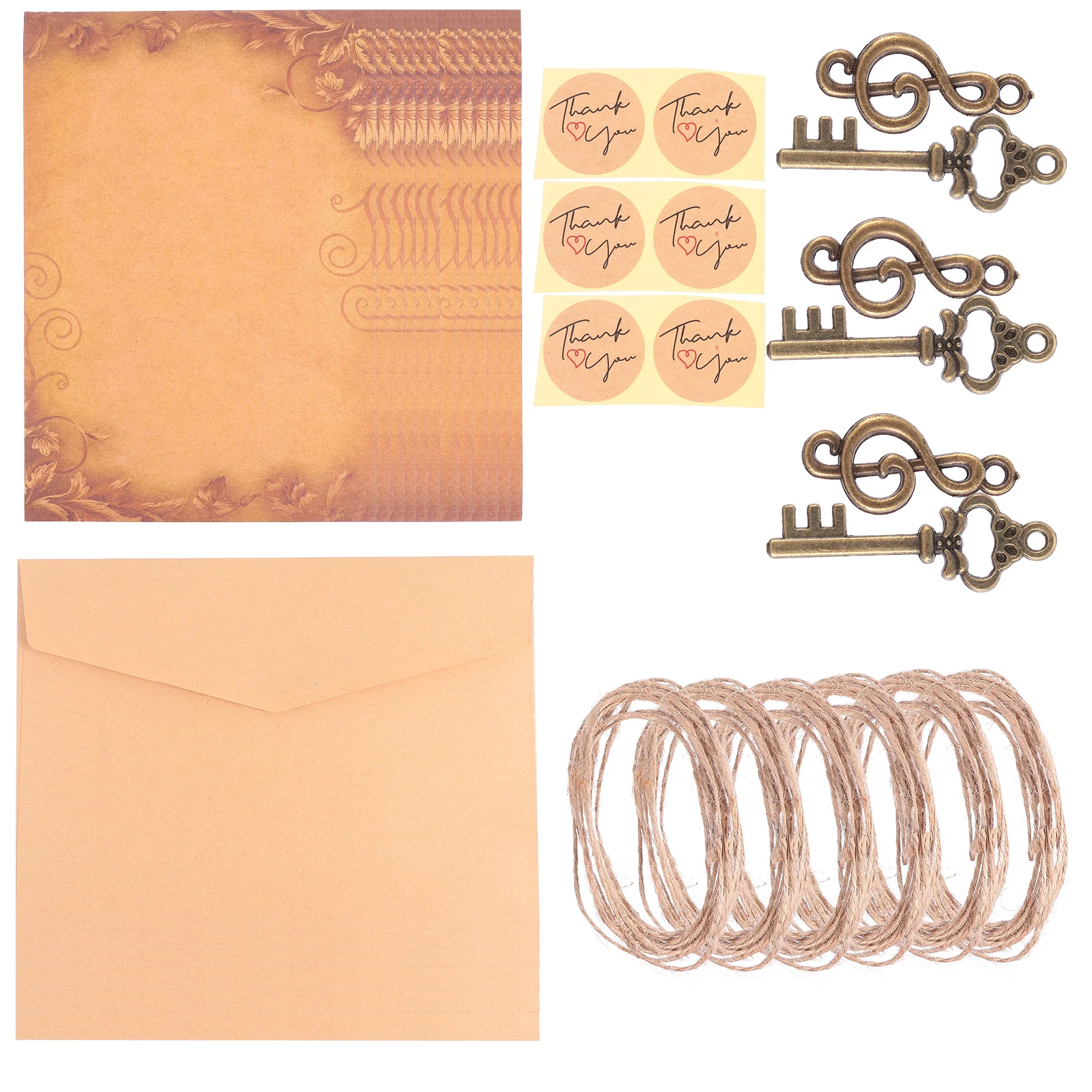 3 set Retro Envelope Letter Paper Sets Smooth Writing Vintage Stationery Blank DIY Papers Matching Rope Alloy Accessories
3 set Retro Envelope Letter Paper Sets Smooth Writing Vintage Stationery Blank DIY Papers Matching Rope Alloy Accessories