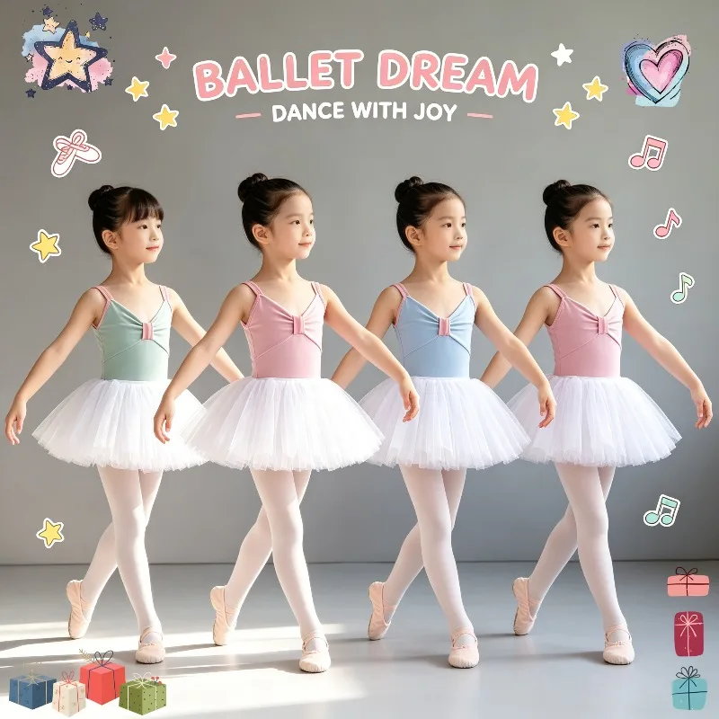 Girls Ballet Leotard Summer Suspender Dance Dress Kids Gymnastics Jumpsuit Soft Outfit For Ballet Practice Dance Training Class
Girls Ballet Leotard Summer Suspender Dance Dress Kids Gymnastics Jumpsuit Soft Outfit For Ballet Practice Dance Training Class