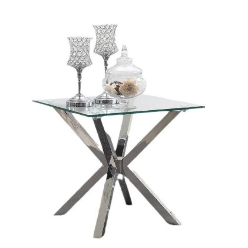Modern simple sofa side table tempered glass small coffee table
Modern simple sofa side table tempered glass small coffee table