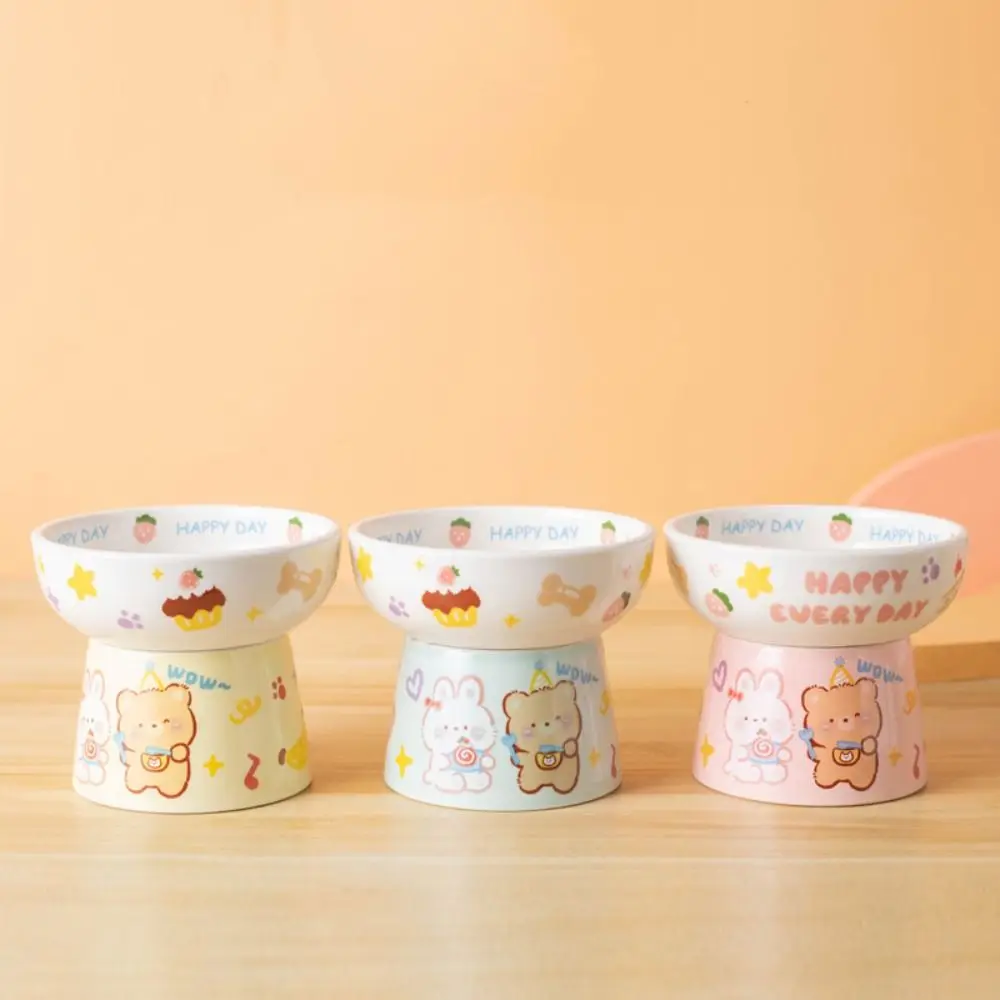 Food Dispenser Ceramic Cat Bowl Creative Multi-use Pet High Foot Bowl Cute Non-slip Dog Food Feeding Basin Kitten Puppy
Food Dispenser Ceramic Cat Bowl Creative Multi-use Pet High Foot Bowl Cute Non-slip Dog Food Feeding Basin Kitten Puppy