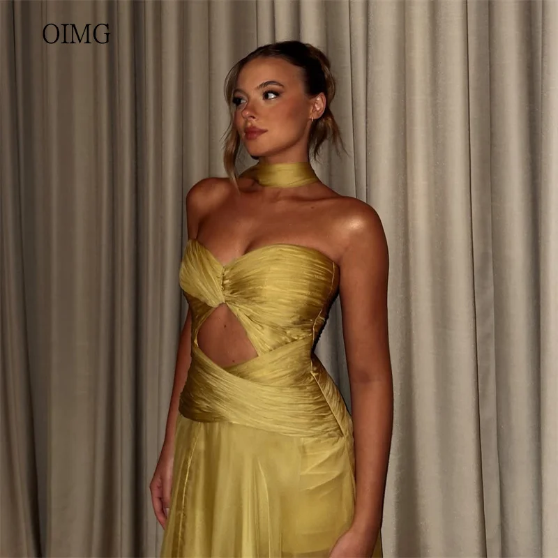 OIMG Maxi Yellow Strapless A Line Prom Gowns Hollowed-out Pleated Party Gown Floor Length Evening Dress 2026 Customized
OIMG Maxi Yellow Strapless A Line Prom Gowns Hollowed-out Pleated Party Gown Floor Length Evening Dress 2026 Customized