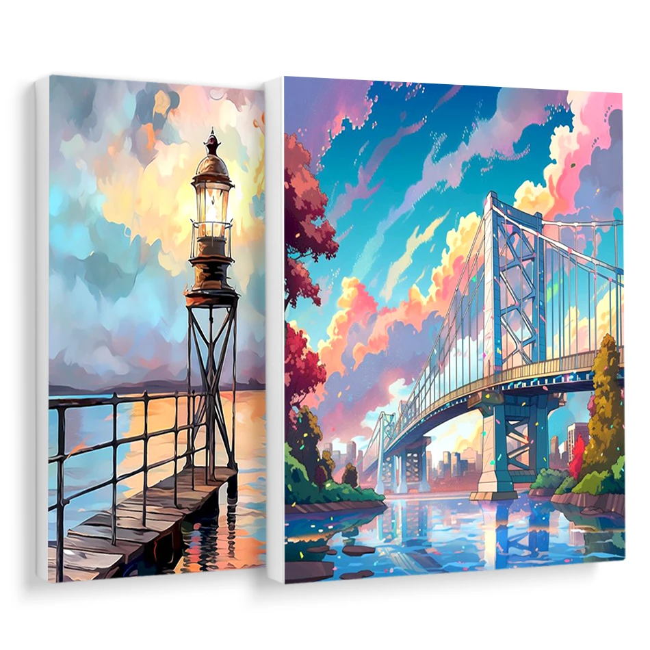 RUOPOTY Painting By Number Novelties Urban Blues Landscape Diy Crafts Picture Acrylic Paints Drawing Art Supplies Handmade Gifts
RUOPOTY Painting By Number Novelties Urban Blues Landscape Diy Crafts Picture Acrylic Paints Drawing Art Supplies Handmade Gifts