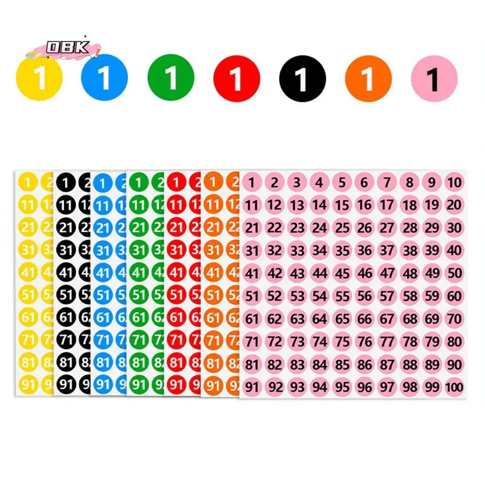 100Sheets 1-100 Labels Number Stickers 10mm Round Nail Polish Color Sorting Stickers DIY Self-adhesive
100Sheets 1-100 Labels Number Stickers 10mm Round Nail Polish Color Sorting Stickers DIY Self-adhesive