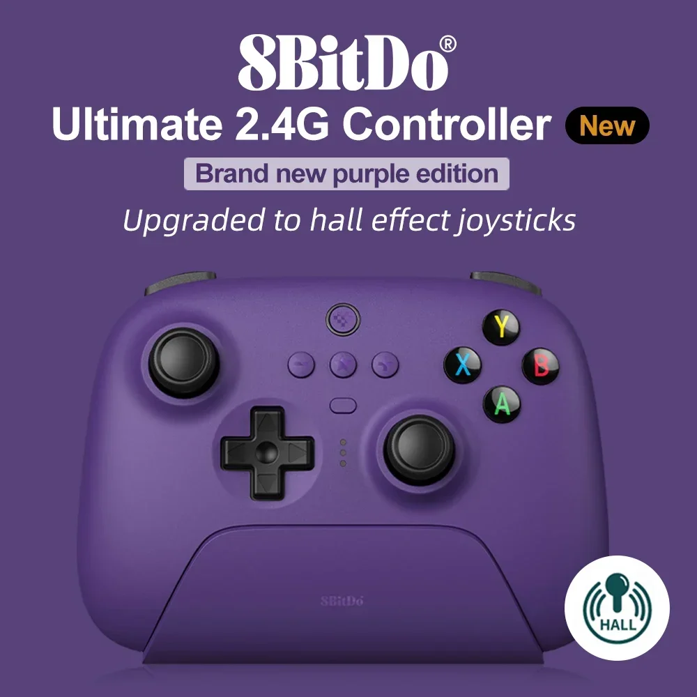 Беспроводной контроллер 8bitdo PC Ultimate 2,4G, геймпад, джойстики с эффектом холла, новый цвет, фиолетовый, для Windows 10 11, Andriod IOS
Беспроводной контроллер 8bitdo PC Ultimate 2,4G, геймпад, джойстики с эффектом холла, новый цвет, фиолетовый, для Windows 10 11, Andriod IOS