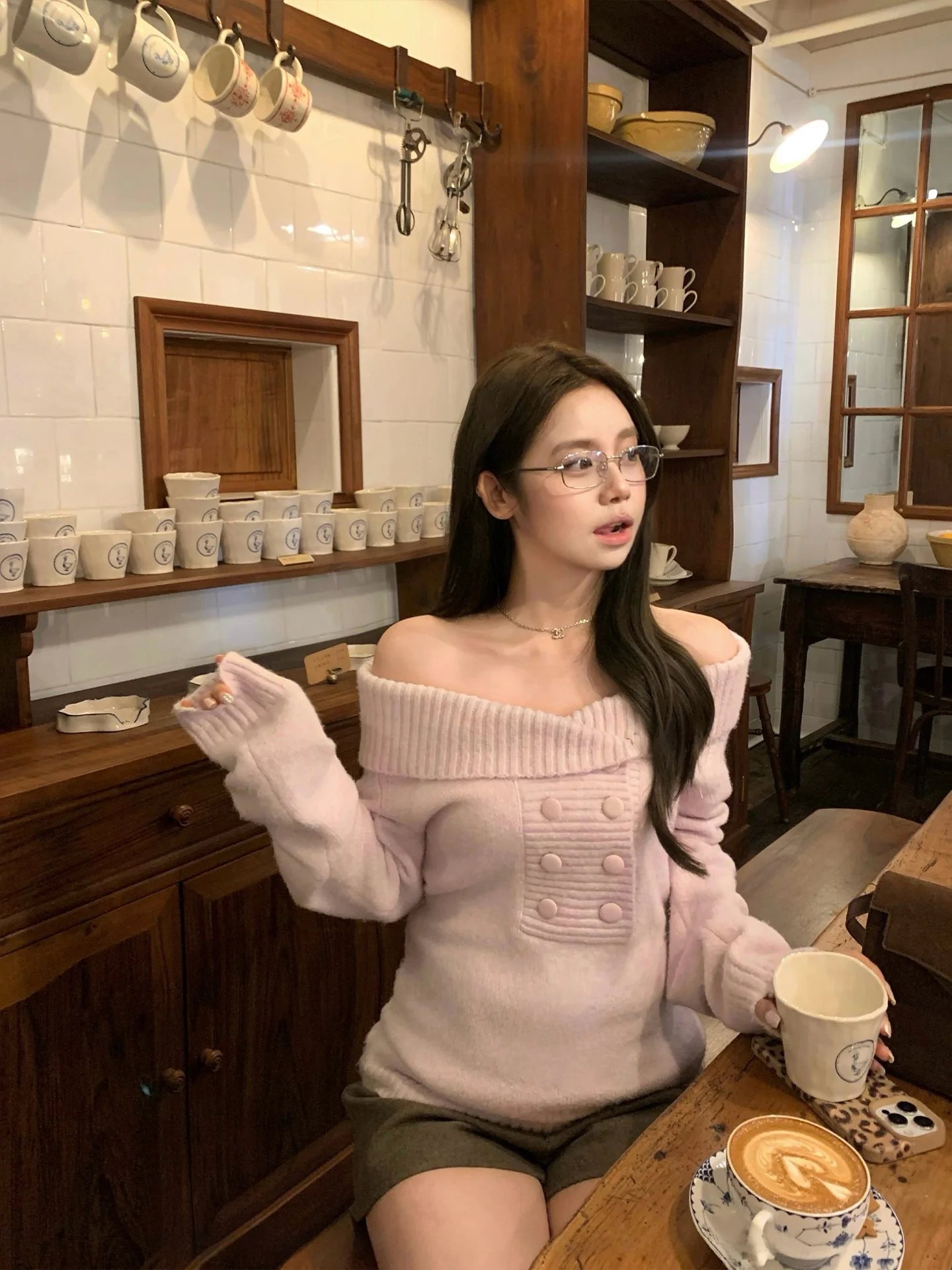 Loose oulder Korean Sle Sweater Button Detailing Soft Relax Fit Long Sve Knitted Thermal Women's Faion Autumn Winter
Loose oulder Korean Sle Sweater Button Detailing Soft Relax Fit Long Sve Knitted Thermal Women's Faion Autumn Winter