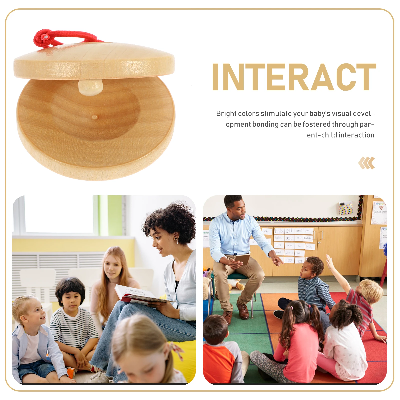8pcs Wooden Castanets Kids Musical Instruments Baby Preschool Percussion Toys Handheld Creative Educational Play Tool
8pcs Wooden Castanets Kids Musical Instruments Baby Preschool Percussion Toys Handheld Creative Educational Play Tool