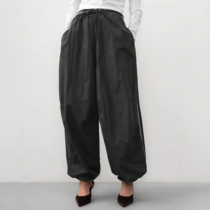 Linad Casual Beige Drawstring Trousers Women Summer Street Chic Loose Long Pants For Women 2025 Gray Pant With Pocket Autumn
Linad Casual Beige Drawstring Trousers Women Summer Street Chic Loose Long Pants For Women 2025 Gray Pant With Pocket Autumn