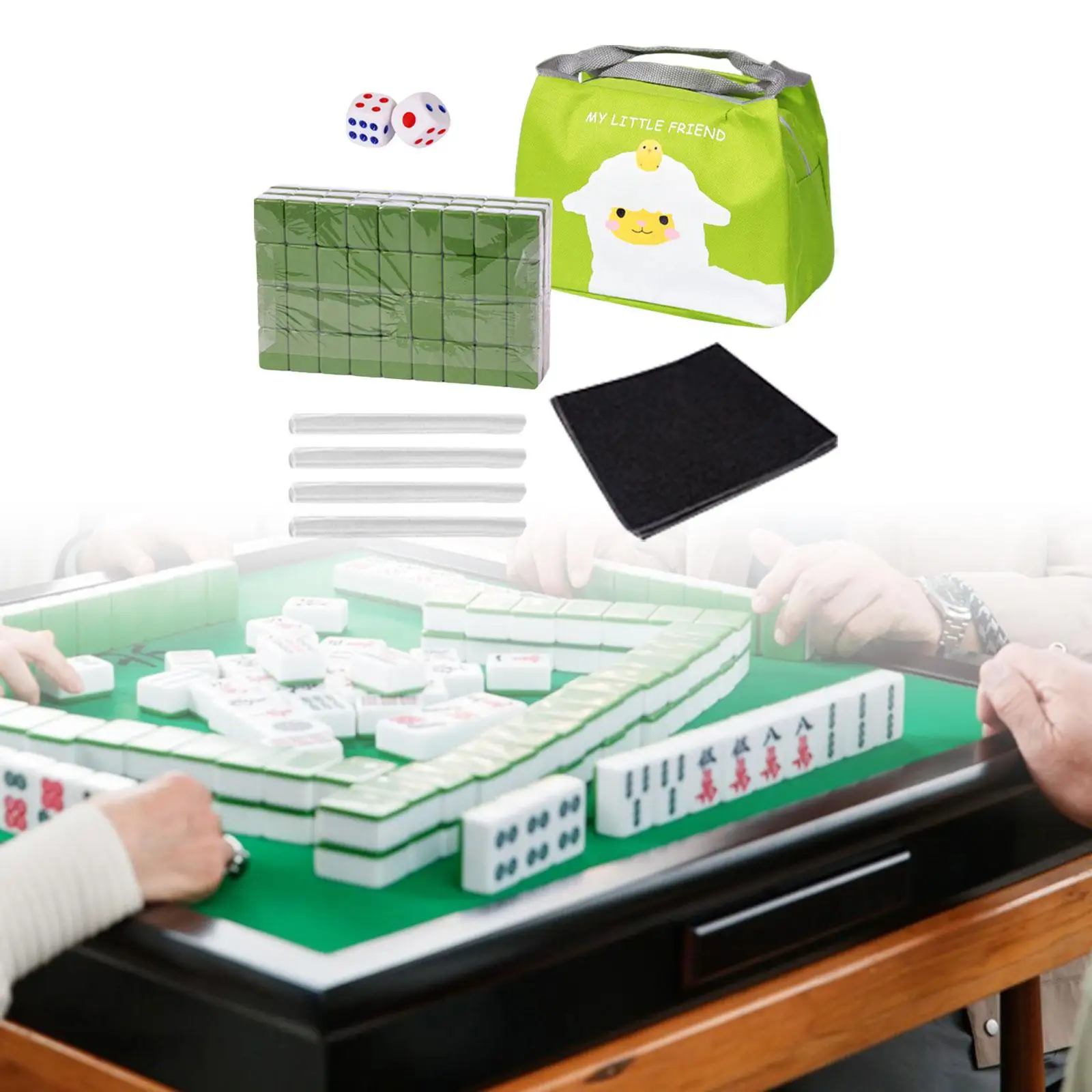Travel Mahjong Game Set Portable with Carrying Case Chinese Mahjong Toy Set Family Leisure Indoor Entertainment Accessories
Travel Mahjong Game Set Portable with Carrying Case Chinese Mahjong Toy Set Family Leisure Indoor Entertainment Accessories