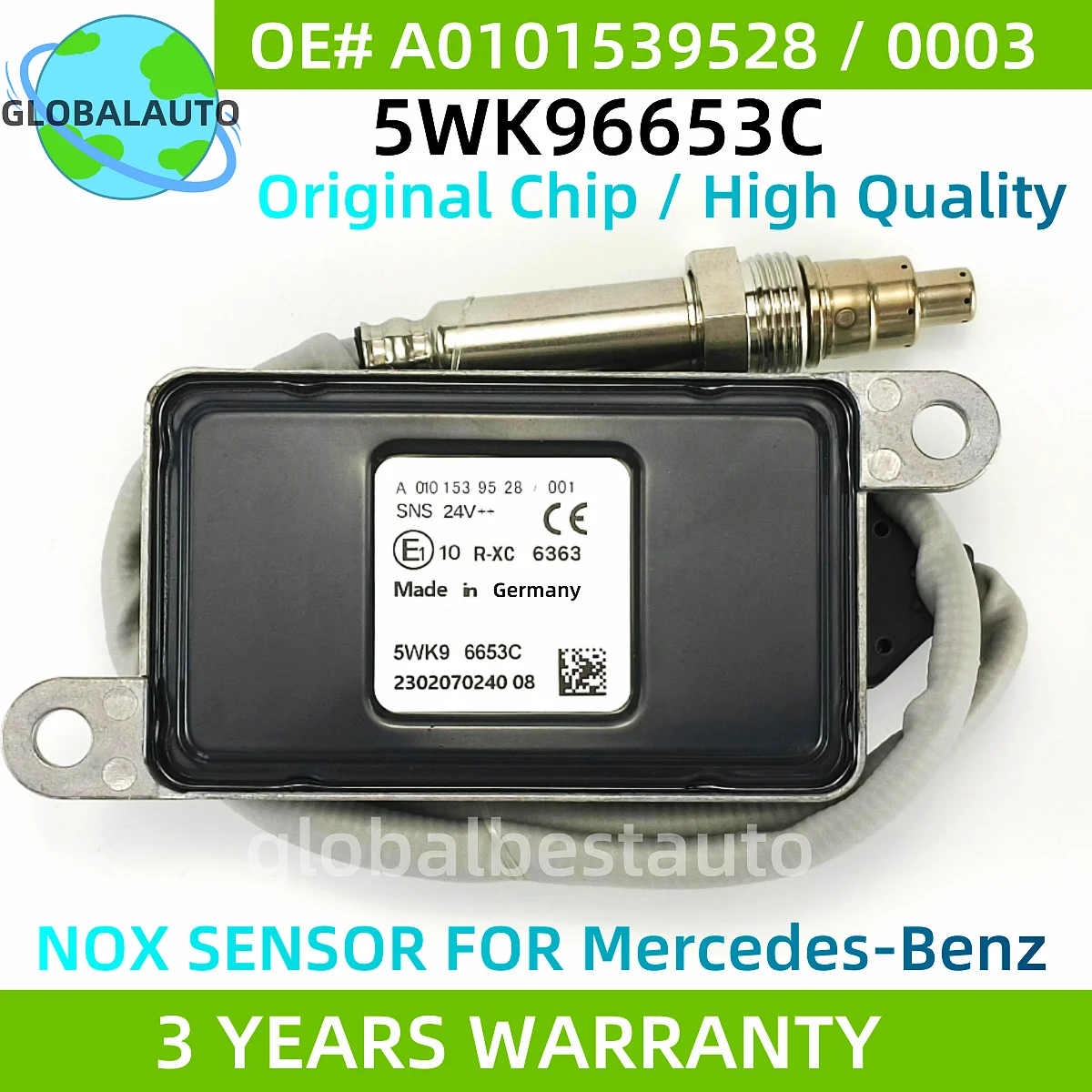 5WK96653C A0101539528 Оригинальный новый датчик NOX (датчик оксида азота и кислорода) 5WK96653A A0091530028 для Mercedes-Benz
5WK96653C A0101539528 Оригинальный новый датчик NOX (датчик оксида азота и кислорода) 5WK96653A A0091530028 для Mercedes-Benz