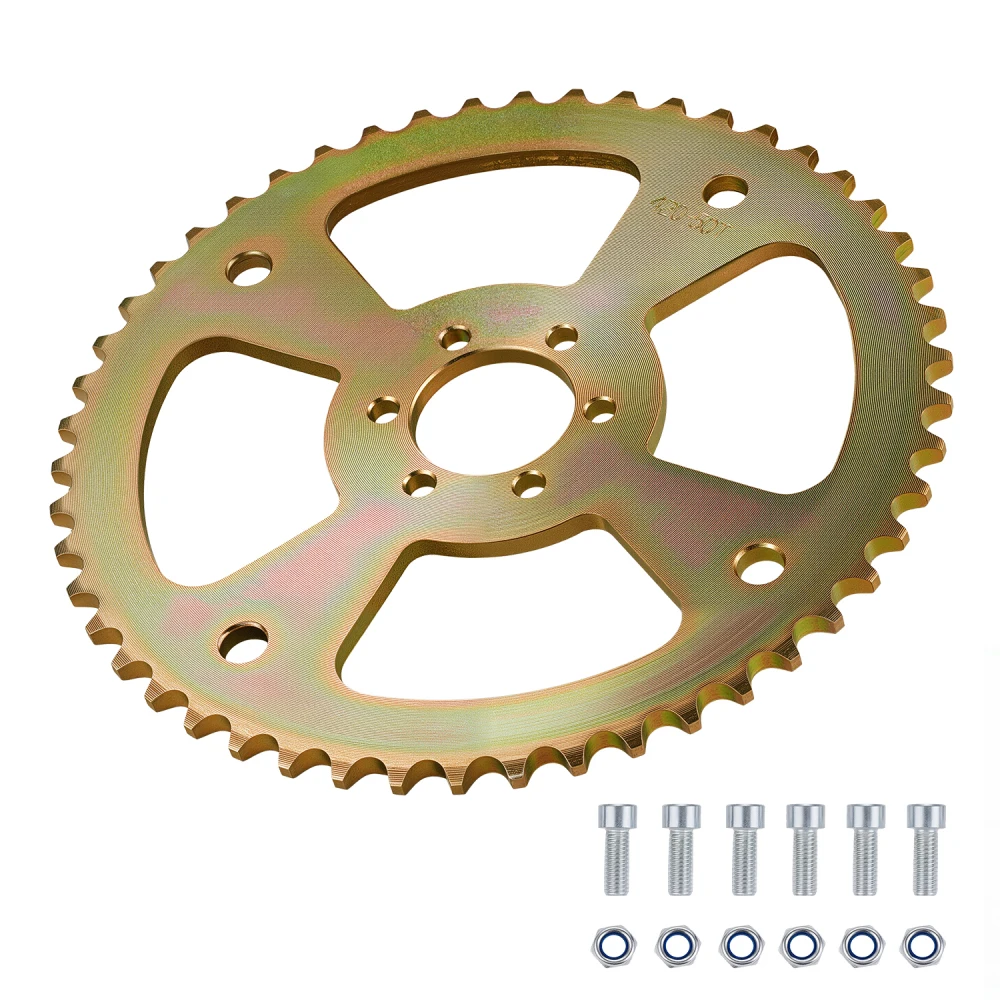 Motorcycle Chain Sprocket 420-50T For Coleman CT100U Mini Bike Steel Durable Motorcycles Accessories
Motorcycle Chain Sprocket 420-50T For Coleman CT100U Mini Bike Steel Durable Motorcycles Accessories
