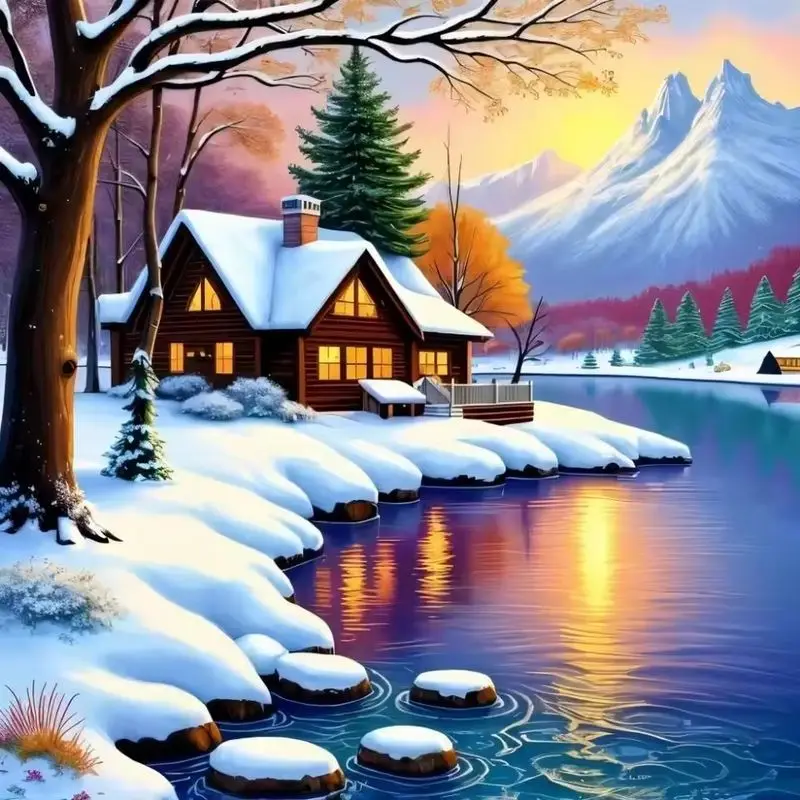 CHENISTORY 5D Diamond Painting Winter HouseLake Cross Stitch Animal Diamond Embroidery Rhinestone Mosaic Craft Kit Kid Room Deco
CHENISTORY 5D Diamond Painting Winter HouseLake Cross Stitch Animal Diamond Embroidery Rhinestone Mosaic Craft Kit Kid Room Deco