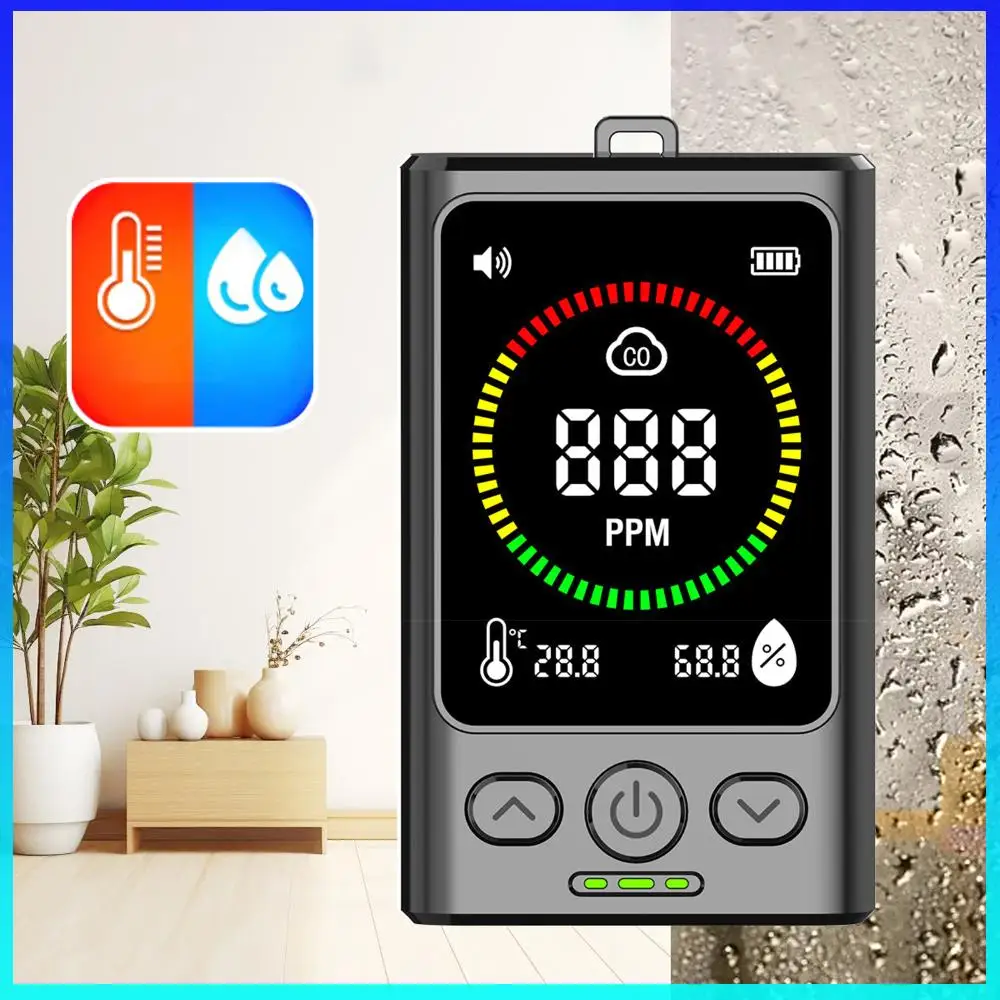 3-in-1 Carbon Monoxide Detector Rechargeable Temp Humidity Monitor CO Alarm Detector for Home Travel Hotel Indoor
3-in-1 Carbon Monoxide Detector Rechargeable Temp Humidity Monitor CO Alarm Detector for Home Travel Hotel Indoor