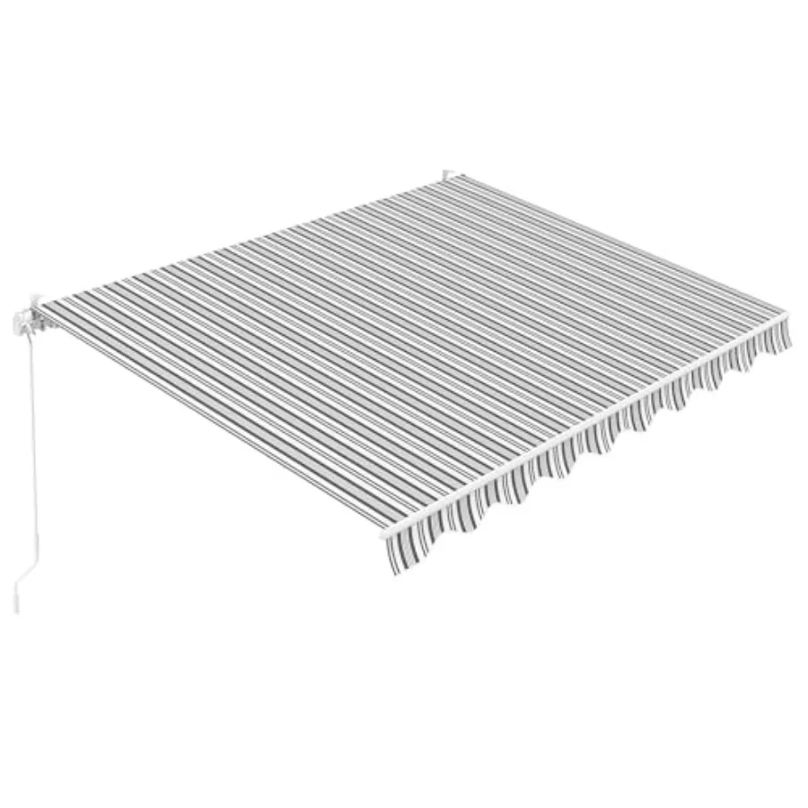 Patio awning for outdoor deck balcony use, 280G polyester fabric, beige, fully assembled with manual retractable commercial-gra
Patio awning for outdoor deck balcony use, 280G polyester fabric, beige, fully assembled with manual retractable commercial-gra