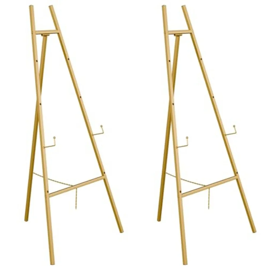 Gold Easel Stand for Sign, Heavy Duty Easel, 4-Tier AdjustableArt Easel for Painting, Wedding Sign 2pc
Gold Easel Stand for Sign, Heavy Duty Easel, 4-Tier AdjustableArt Easel for Painting, Wedding Sign 2pc