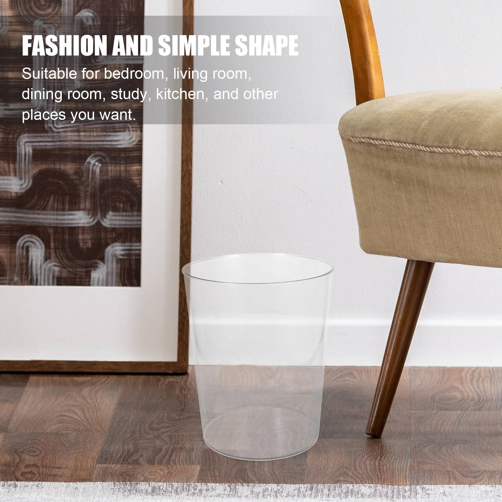 2Pcs Transparent Plastic Garbage Can Large Opening Home Bedroom Kitchen Office Reusable Trash Bin Trash Can Waste Bucket
2Pcs Transparent Plastic Garbage Can Large Opening Home Bedroom Kitchen Office Reusable Trash Bin Trash Can Waste Bucket