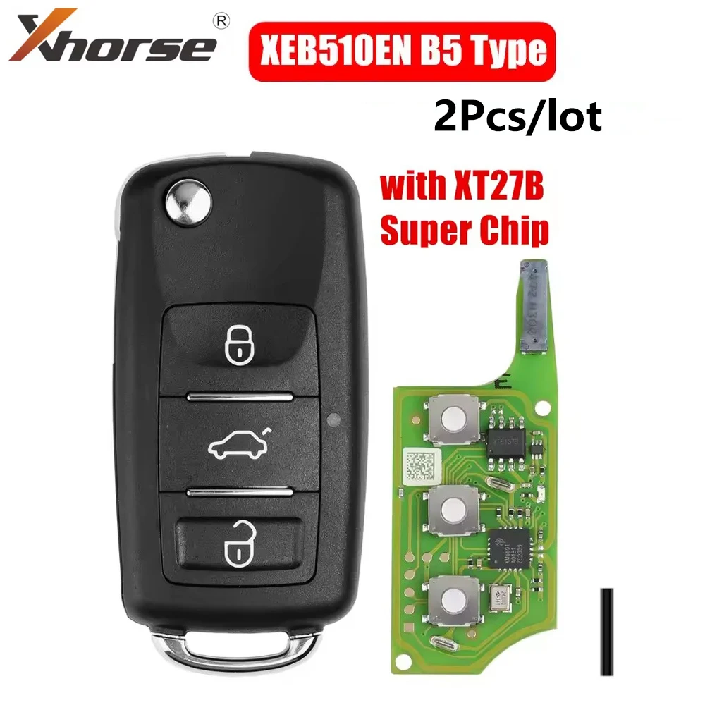 2 шт./лот Xhorse XEB510EN для Volkswagen B5 Type Super Remote с суперчипом XT27B
2 шт./лот Xhorse XEB510EN для Volkswagen B5 Type Super Remote с суперчипом XT27B