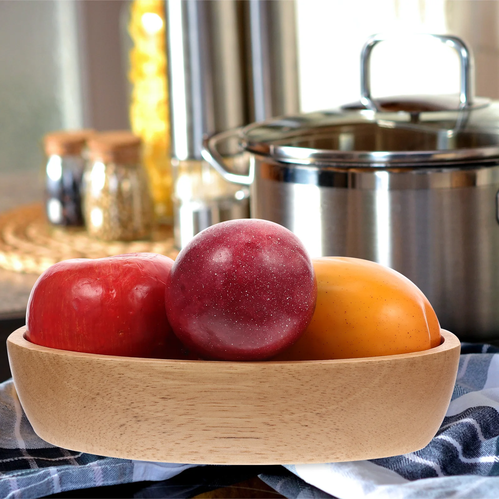 Wooden Fruit Bowl Safe Material Reusable Smooth Surface Easy Clean Decorative Home Kitchen Snack Plate Storage Salad
Wooden Fruit Bowl Safe Material Reusable Smooth Surface Easy Clean Decorative Home Kitchen Snack Plate Storage Salad
