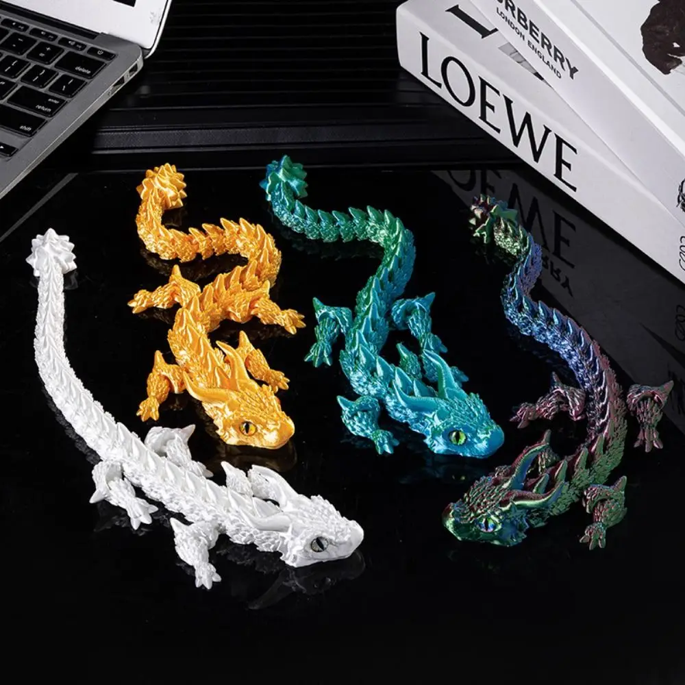 Simulated Eye 3D Printed Dragon All-in-one Molding Chinese Dragon 3D Printed Diceratops Dragon Poseable Joints Flexible
Simulated Eye 3D Printed Dragon All-in-one Molding Chinese Dragon 3D Printed Diceratops Dragon Poseable Joints Flexible