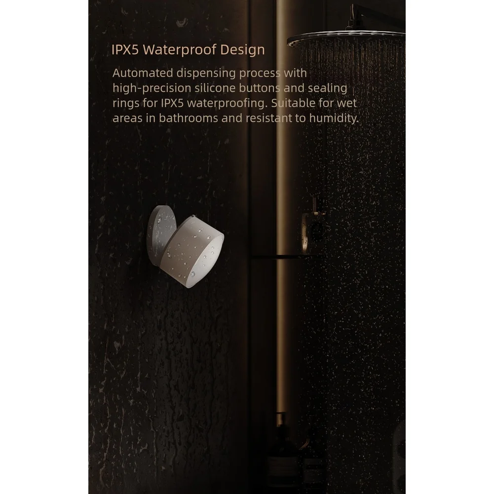 HS3 Human Motion Sensor for Automated Smart Home with IPX5 Waterproof and Magnetic Base for Adjustable Installation
HS3 Human Motion Sensor for Automated Smart Home with IPX5 Waterproof and Magnetic Base for Adjustable Installation