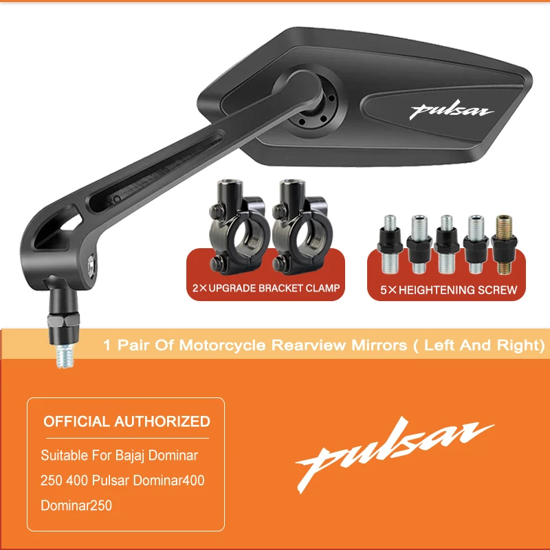 Adjustable Rotating Rearview Mirror For Pulsar Bajaj Dominar 400 Pulsar 200 NS 200 RS AS Motorcycle Side Rear view Mirrors
Adjustable Rotating Rearview Mirror For Pulsar Bajaj Dominar 400 Pulsar 200 NS 200 RS AS Motorcycle Side Rear view Mirrors