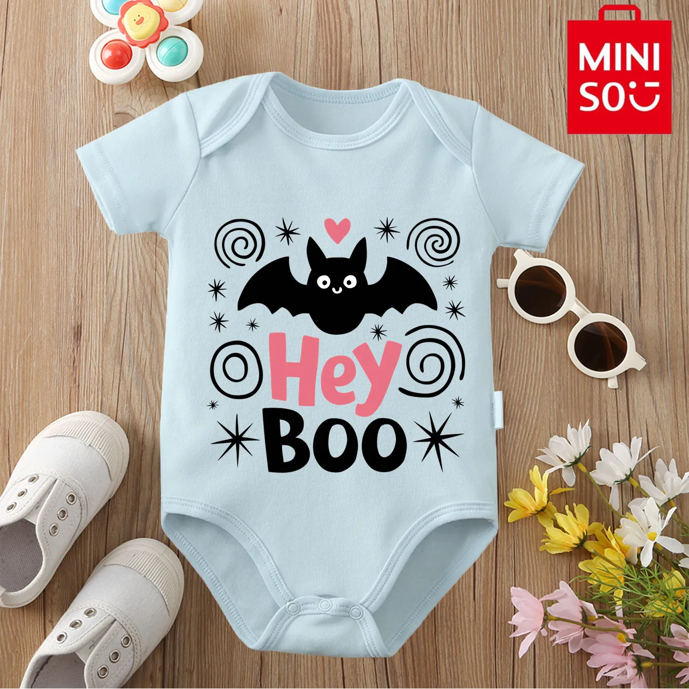 MINISO Happy Halloween 100% Cotton Bodysuit Cute Ghost Print Soft Cloths for Baby Onesie Jumpsuit for 0 To 12 Months Newborn
MINISO Happy Halloween 100% Cotton Bodysuit Cute Ghost Print Soft Cloths for Baby Onesie Jumpsuit for 0 To 12 Months Newborn