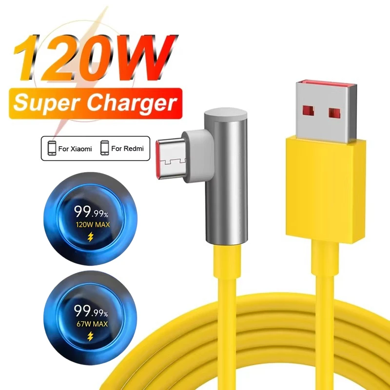 90 Degree Elbow 67W 120W Fast Charging Type C Cable For Xiaomi 13 14 15 Ultra Redmi Note 11 12 13 14 Pro POCO F6 F7 X5 X6 X7 Pro
90 Degree Elbow 67W 120W Fast Charging Type C Cable For Xiaomi 13 14 15 Ultra Redmi Note 11 12 13 14 Pro POCO F6 F7 X5 X6 X7 Pro