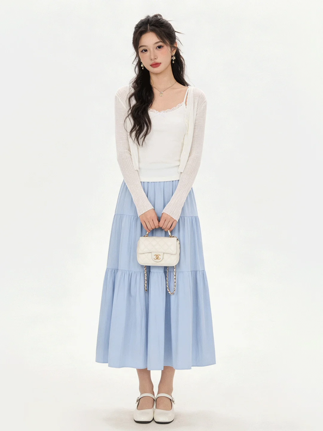 Blue High Waist A-Line Midi Skirt Loose Fit Draped Slimming Korean Sle Spring Summer Women's Skirt Breathable Skin-Friendly
Blue High Waist A-Line Midi Skirt Loose Fit Draped Slimming Korean Sle Spring Summer Women's Skirt Breathable Skin-Friendly