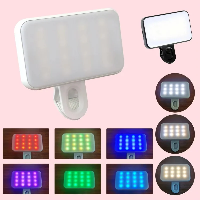 Portable Mini Selfie Fill Light Rechargeable 3 Modes Adjustable Brightness Clip On For Mobile Phone Make Up Computer Fill Light
Portable Mini Selfie Fill Light Rechargeable 3 Modes Adjustable Brightness Clip On For Mobile Phone Make Up Computer Fill Light
