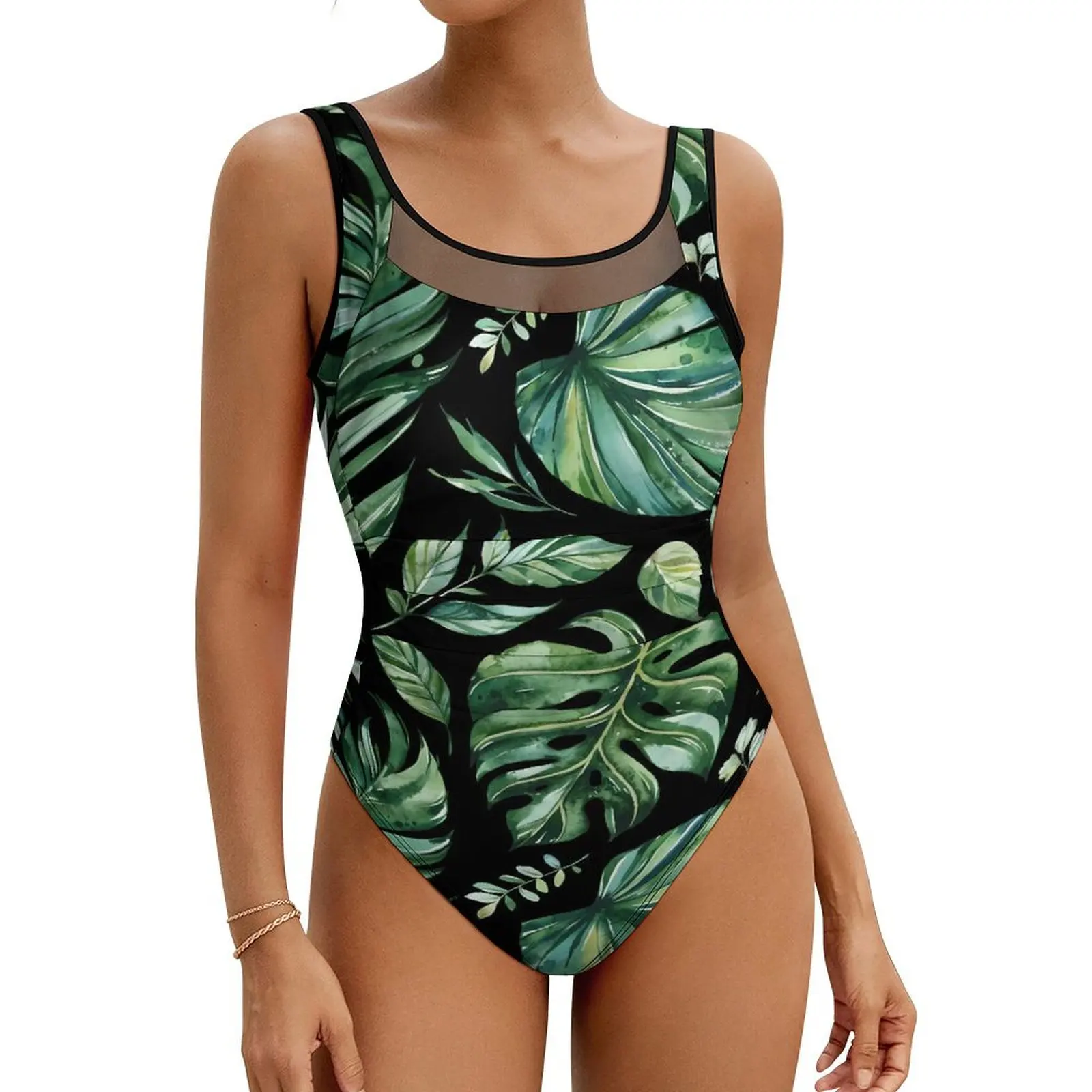 Monstera Leaf Swimsuit Green and Black Push Up Swimwear One Piece Beach Bathing Suit Swimsuits Sexy Design Beach Outfits
Monstera Leaf Swimsuit Green and Black Push Up Swimwear One Piece Beach Bathing Suit Swimsuits Sexy Design Beach Outfits