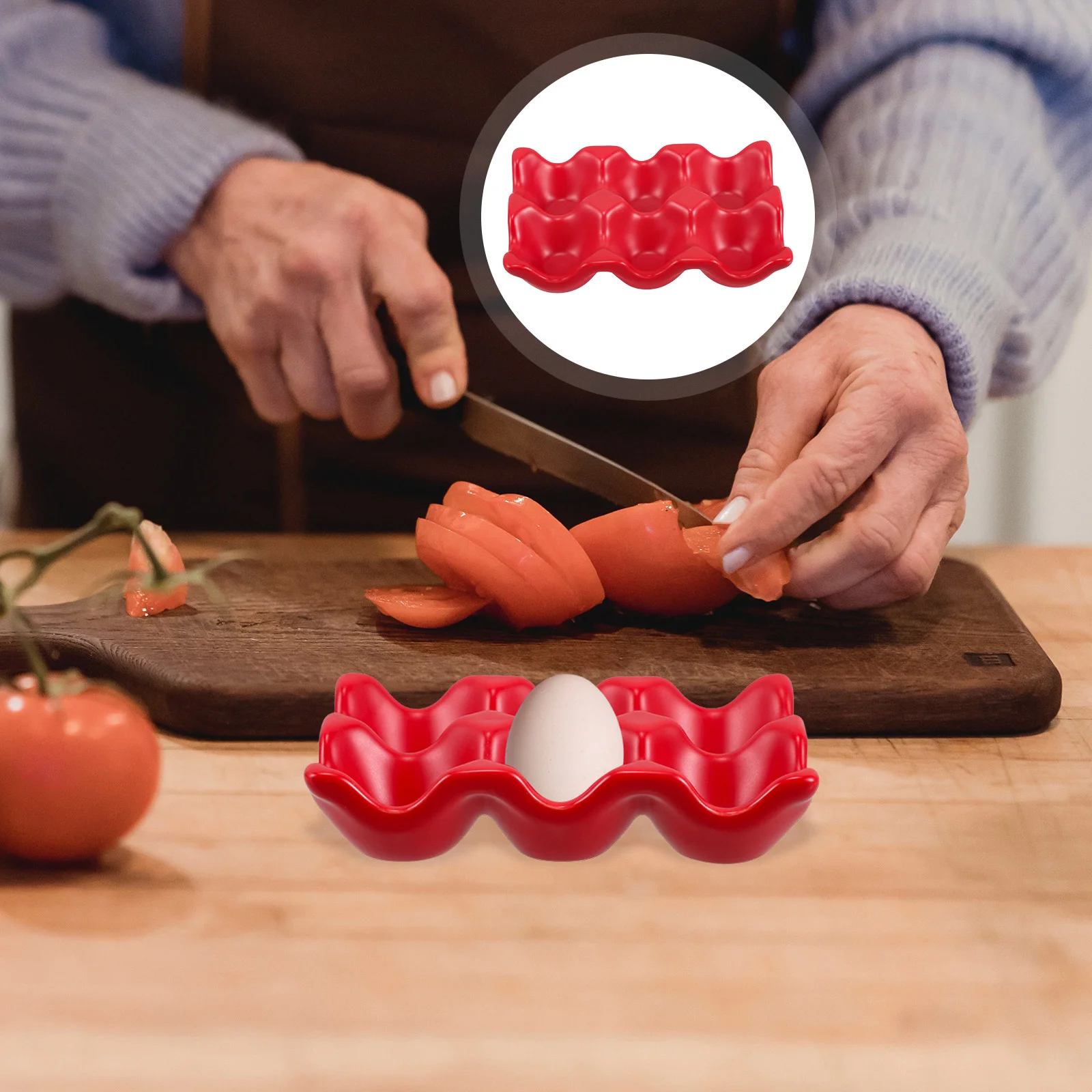 Silverware Ceramic Egg Holder Fridge Organizer Drawer Stackable Red Ceramics Storage Container
Silverware Ceramic Egg Holder Fridge Organizer Drawer Stackable Red Ceramics Storage Container