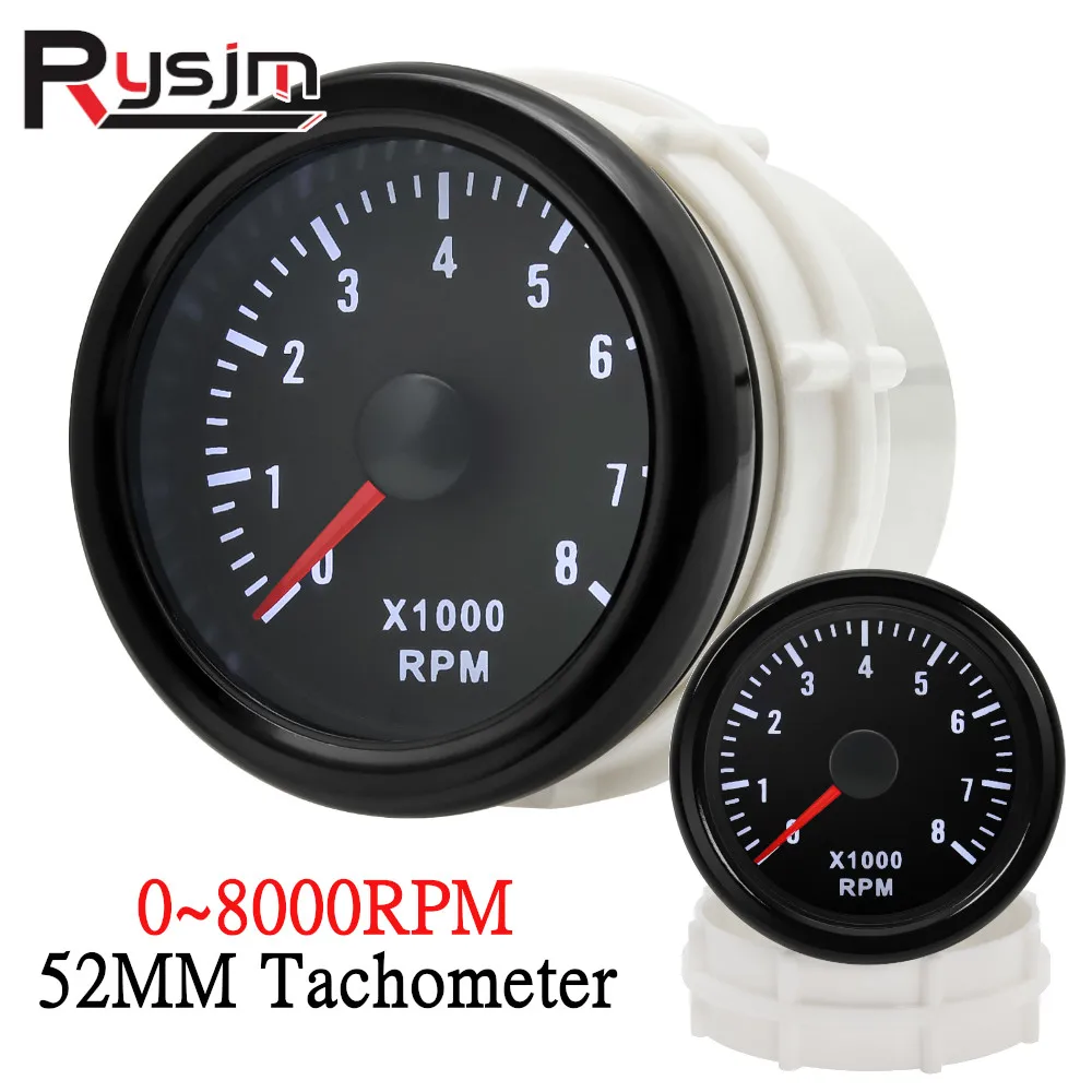 Customized 2'' 52MM Gasoline Engine Tachometer 8000RPM Tacho Gauge rpm meter 8K for 12V 1-8 Cylinder Gasoline Engine Car
Customized 2'' 52MM Gasoline Engine Tachometer 8000RPM Tacho Gauge rpm meter 8K for 12V 1-8 Cylinder Gasoline Engine Car