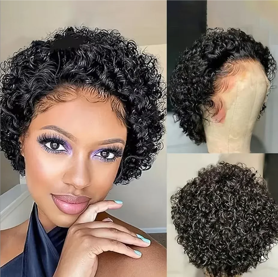 Pixie Cut Wigs Human Hair 1B/27 Short Curly Lace Front Wigs Malaysian Water Wave Bob Wig 13x1 Transparent Lace Wigs 180% virgin
Pixie Cut Wigs Human Hair 1B/27 Short Curly Lace Front Wigs Malaysian Water Wave Bob Wig 13x1 Transparent Lace Wigs 180% virgin