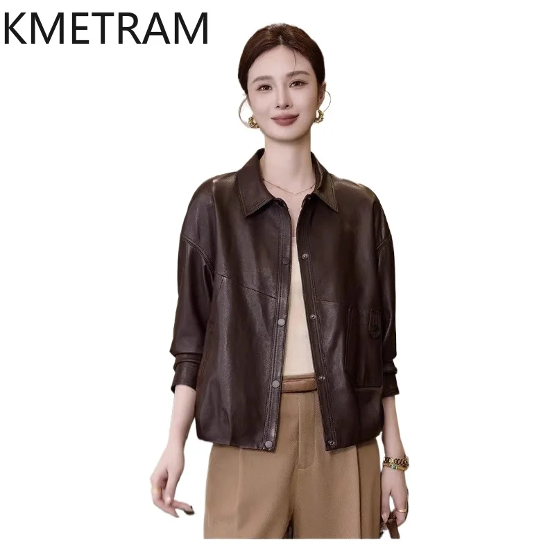 KMETRAM 100% Top-Layer Sheepskin Leather Jacket Woman Fashion Short Coat Real Leather Jacket Autumn Women Clothes 2026 jaqueta
KMETRAM 100% Top-Layer Sheepskin Leather Jacket Woman Fashion Short Coat Real Leather Jacket Autumn Women Clothes 2026 jaqueta