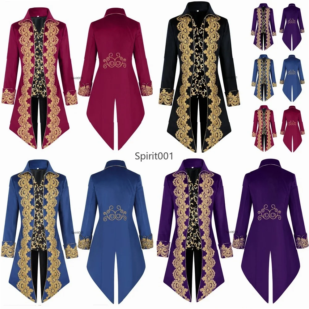 Victorian Steampunk Tailcoat Gothic Trench Coat Medieval Punk Tuxedo Cosplay Costume Halloween Overcoat for Men
Victorian Steampunk Tailcoat Gothic Trench Coat Medieval Punk Tuxedo Cosplay Costume Halloween Overcoat for Men