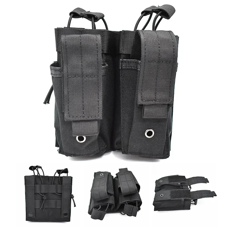 Tactical M4 Double Magazine Pouch Molle Rifle Mag Pouch and Pistol Magazine Bag for M4 M16 AK GL M1911 92F Hunting Accessory
Tactical M4 Double Magazine Pouch Molle Rifle Mag Pouch and Pistol Magazine Bag for M4 M16 AK GL M1911 92F Hunting Accessory