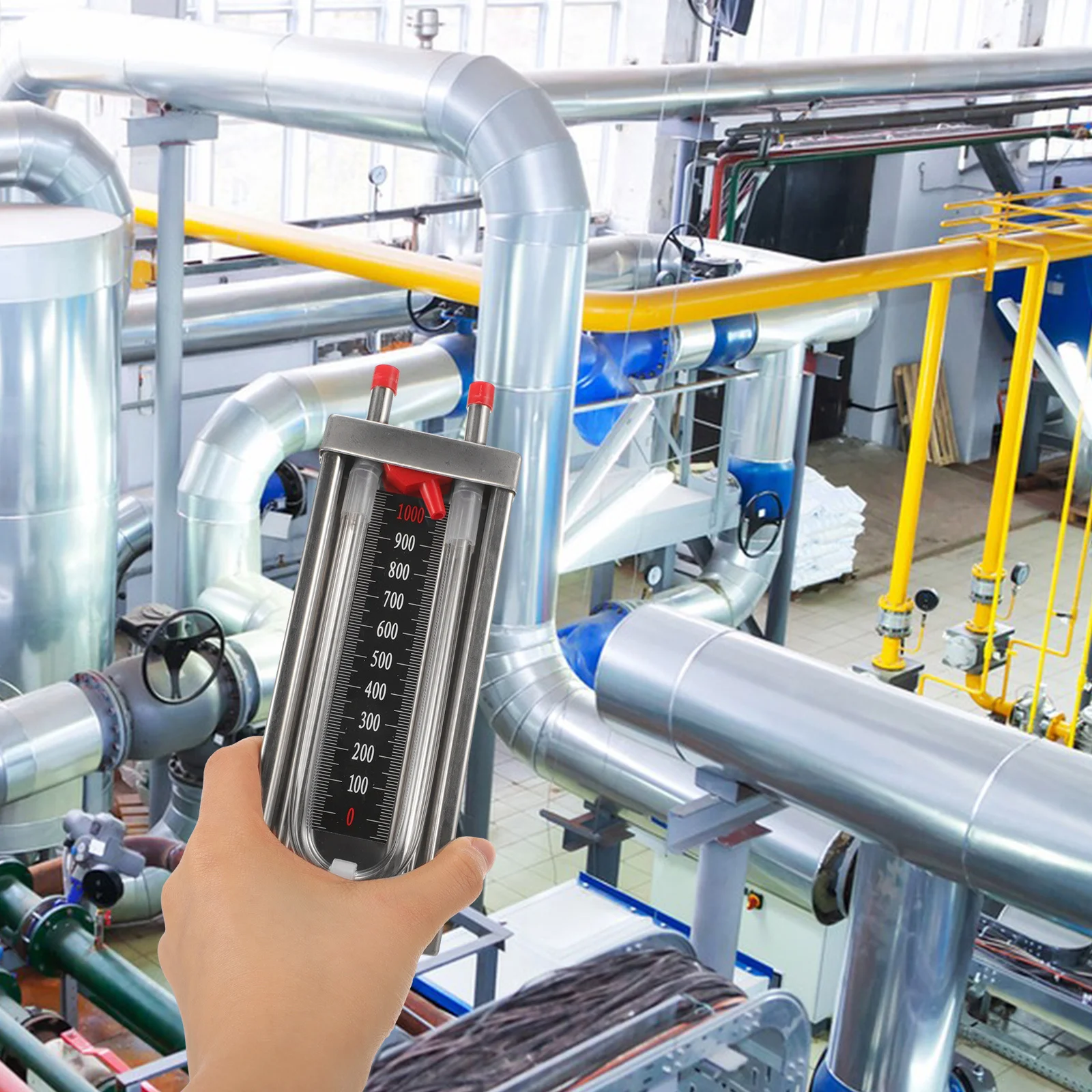 U Tube Manometer High Accuracy 0-1000Pa Range Rust Resistant Vacuum Pressure Gauge for Laboratory Home Water Column Measurement
U Tube Manometer High Accuracy 0-1000Pa Range Rust Resistant Vacuum Pressure Gauge for Laboratory Home Water Column Measurement