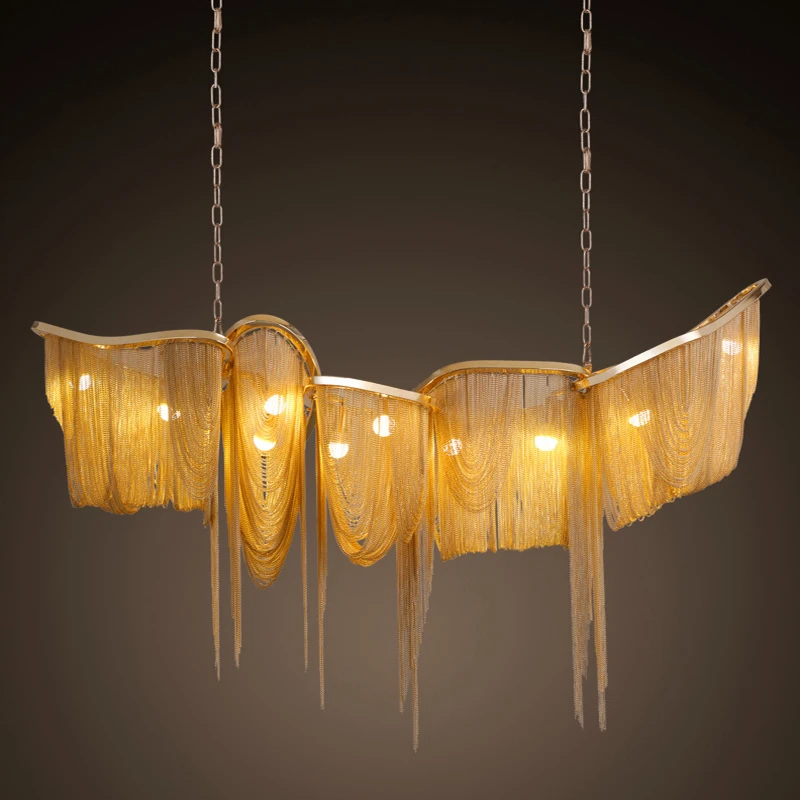 Luxury Novelty Tassel Chandeliers Lighting Living Dining Room Decorative Pendant Lights Hotel Loft Villa Creative Hanging Lamps
Luxury Novelty Tassel Chandeliers Lighting Living Dining Room Decorative Pendant Lights Hotel Loft Villa Creative Hanging Lamps